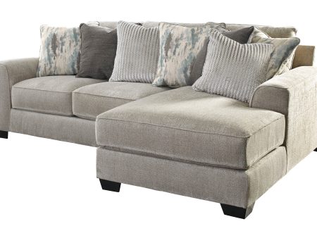 Ardsley Pewter 2-Piece RAF Chaise Sectional For Cheap