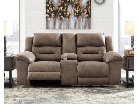 Stoneland Fossil Power Reclining Loveseat with Console Online Hot Sale