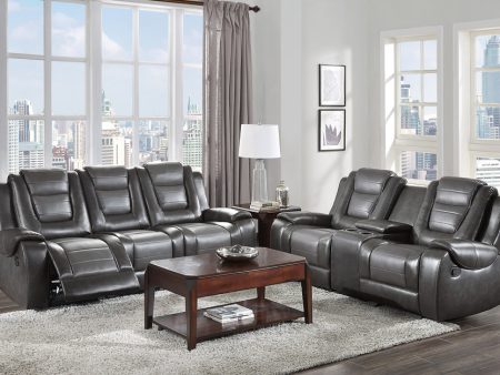 Briscoe Gray Reclining Living Room Set For Sale