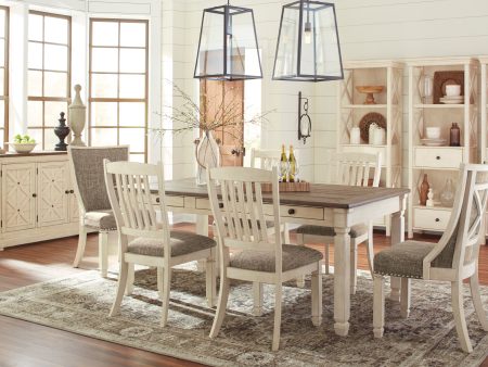 Bolanburg Two-tone Rectangular Dining Set For Cheap