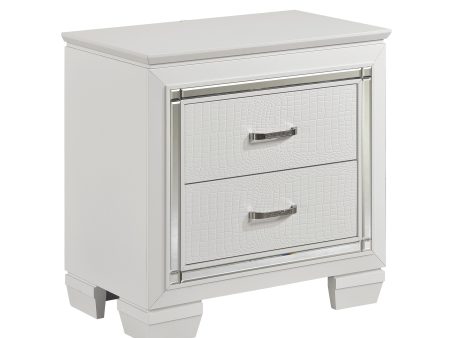 Allura White Nightstand Online Sale