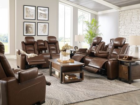 The Man-Den Mahogany Power Reclining Living Room Set Online Hot Sale