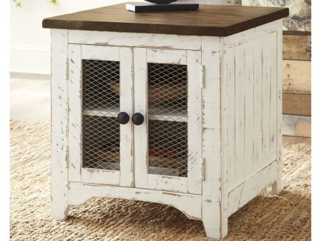 Wystfield White Brown End Table Supply