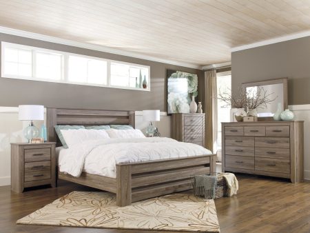 Zelen Warm Gray Panel Bedroom Set Online Hot Sale