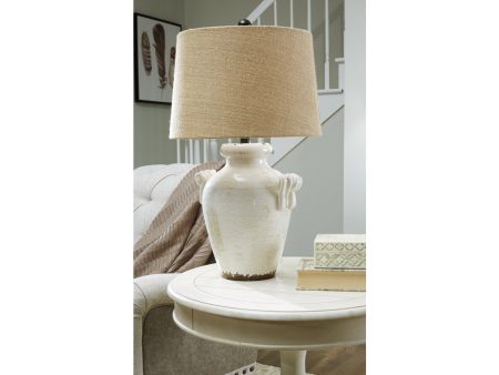 Emelda Cream Table Lamp Hot on Sale