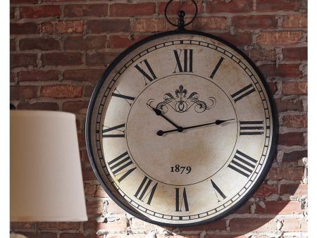 Augustina Antique Black Wall Clock Supply