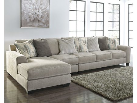 Ardsley Pewter 3-Piece Large LAF Chaise Sectional Online Sale