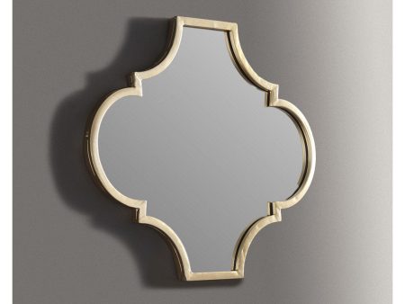 Callie Gold Finish Accent Mirror on Sale