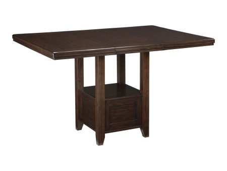 Haddigan Dark Brown Counter Height Dining Extension Table Online