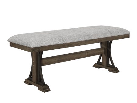 Quincy Grayish Brown Dining Bench Fashion