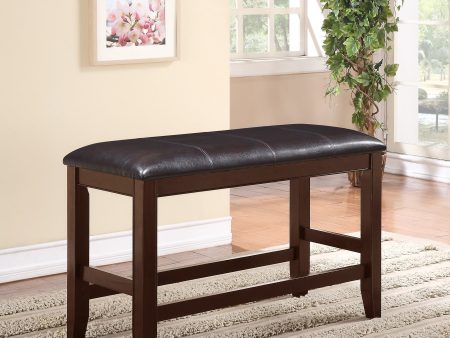 Fulton Espresso Counter Height Dining Bench Sale