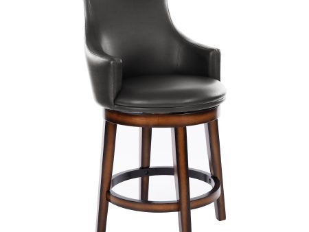 Bayshore Brown Swivel Counter Height Chair, Set of 2 Discount