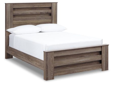 Zelen Warm Gray Full Panel Bed Hot on Sale