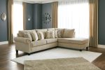 Dovemont Putty 2-Piece RAF Chaise Sectional For Sale