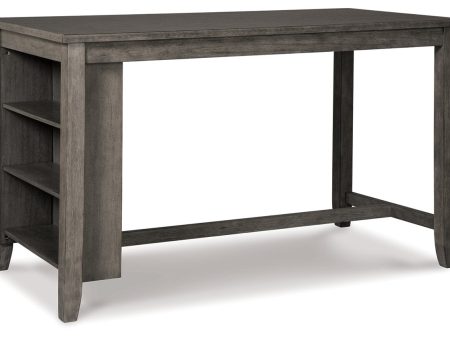 Caitbrook Gray Counter Height Dining Table Hot on Sale