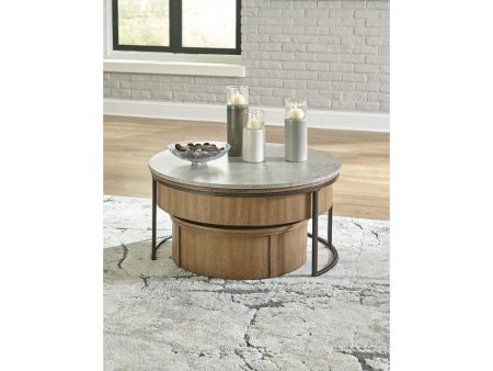 Fridley Gray Brown Black Nesting Coffee Table For Cheap