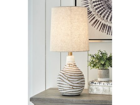 Aleela White Gold Finish Table Lamp Online