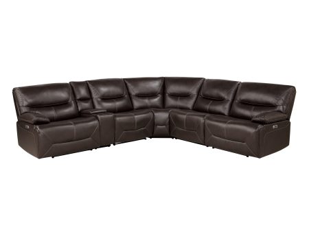 Dyersburg Brown 6-Piece Power Reclining Sectional Discount