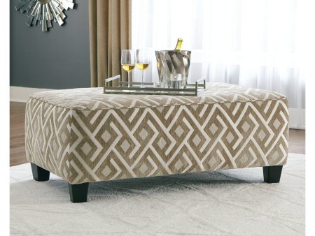 Dovemont Putty Oversized Accent Ottoman Online now