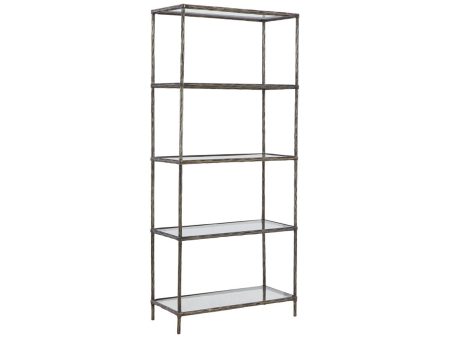 Ryandale Antique Pewter Finish Bookcase Online Hot Sale