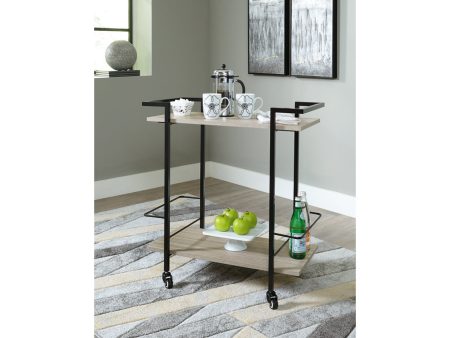 Waylowe Brown Black Bar Cart Online Hot Sale