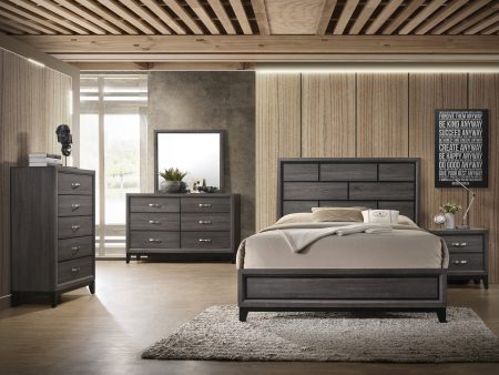 Akerson Gray Panel Bedroom Set on Sale