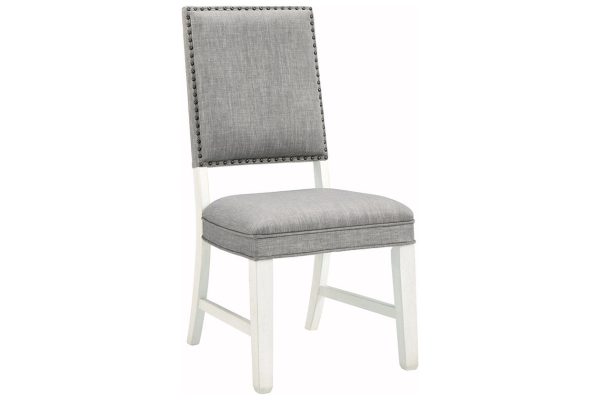 [SPECIAL] Nashbryn Gray White Dining Chair, Set of 2 Sale