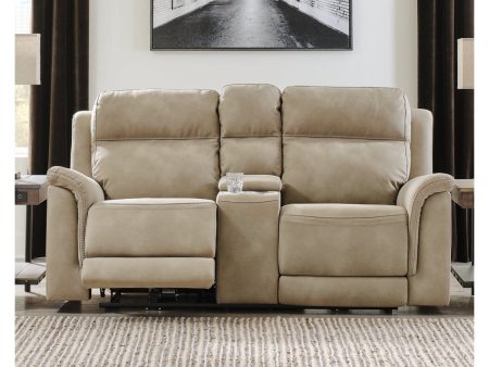 Next-Gen DuraPella Sand Power Reclining Loveseat with Console Online Hot Sale