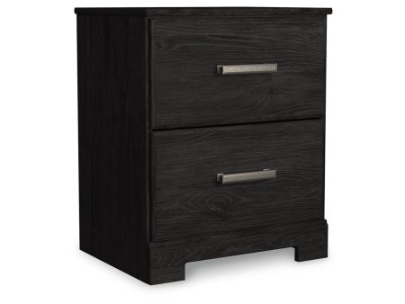 Belachime Black Nightstand Supply