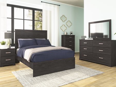 Belachime Black Panel Youth Bedroom Set Supply