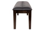 Haddigan Dark Brown Dining Bench Online now