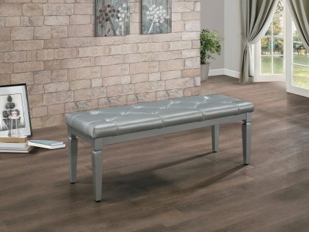 Allura Silver Bedroom Bench Hot on Sale