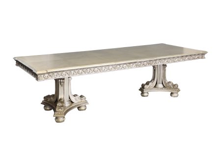 Catalonia Platinum Gold Extendable Dining Table Discount