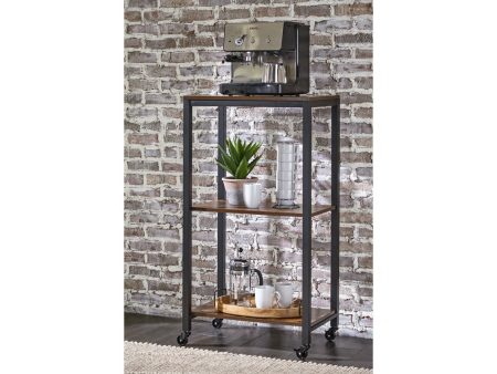 Bevinfield Brown Black Bar Cart For Cheap