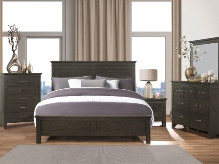 Blaire Farm Charcoal Gray Panel Youth Bedroom Set Fashion