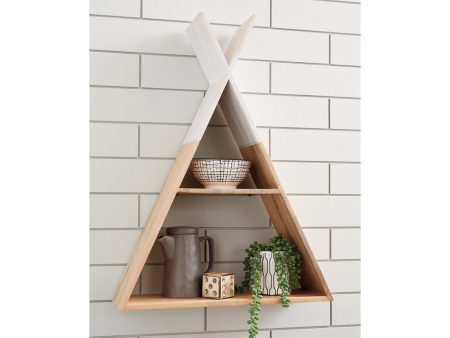 Cadel White Natural Wall Shelf Hot on Sale