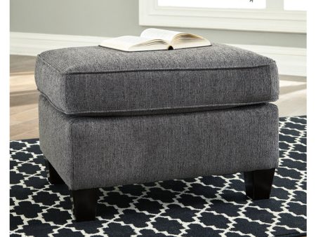 Agleno Charcoal Ottoman on Sale