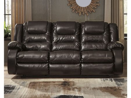 Vacherie Chocolate Reclining Sofa Online