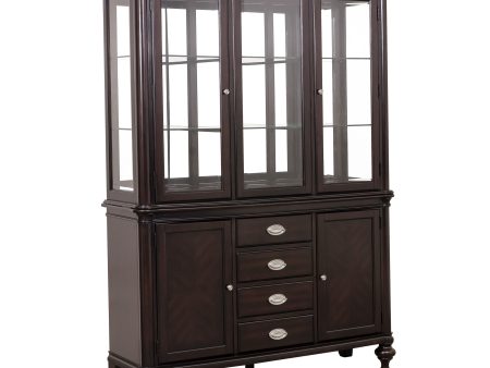 Marston Dark Cherry Buffet & Hutch Sale