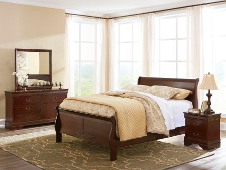 Alisdair Reddish Brown Sleigh Bedroom Set Discount