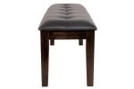 Haddigan Dark Brown Dining Bench Online now