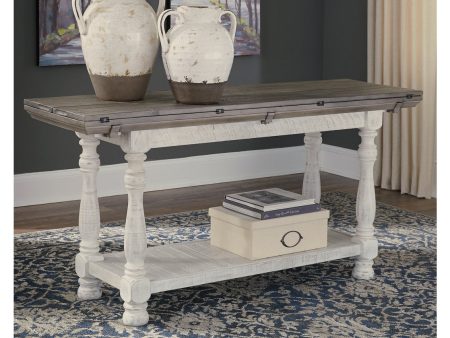 Havalance Gray White Sofa Console Table Fashion