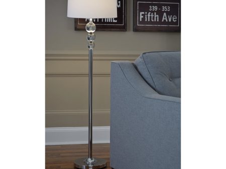 Joaquin Clear Chrome Finish Floor Lamp Online Sale