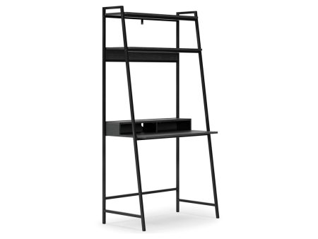 Yarlow Black 36  Home Office Desk with Shelf For Sale