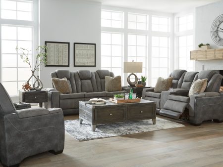 Next-Gen Durapella Slate Power Reclining Living Room Set Online now