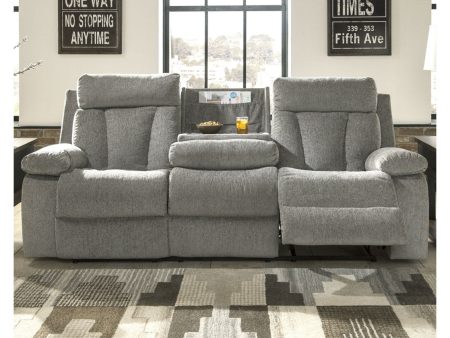 Mitchiner Fog Reclining Sofa with Drop Down Table Online Sale