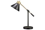 Garville Black Gold Finish Desk Lamp Cheap