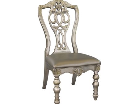 Catalonia Platinum Gold Side Chair, Set of 2 Discount