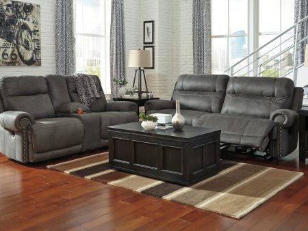 Austere Gray Power Reclining Living Room Set Hot on Sale