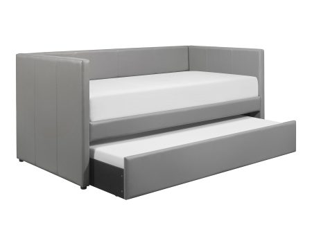 Adra Gray Twin Daybed with Trundle For Cheap